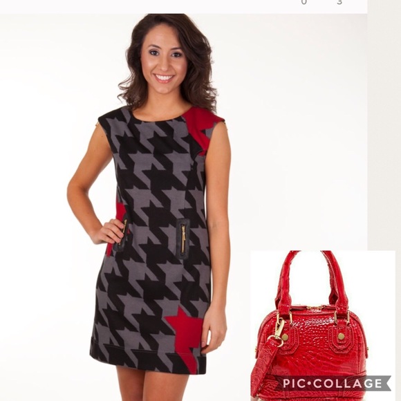 Final Drop - Houndstooth Dress and Mini Satchel - Picture 7 of 8